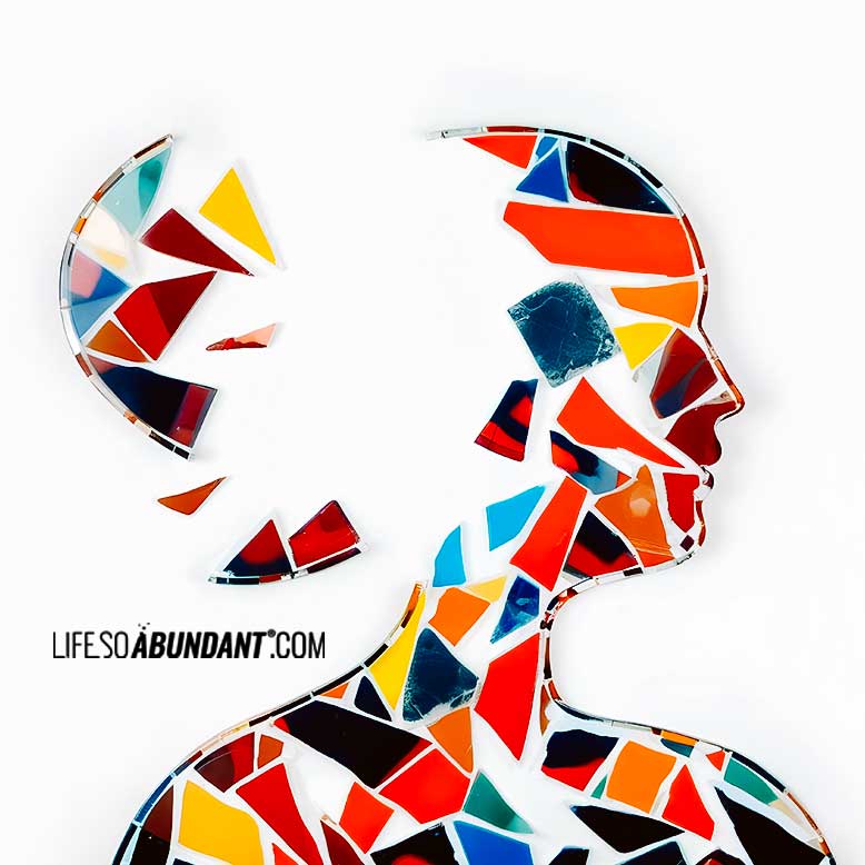 Putting It All Together - Side Profile Mosaic Piece - Life So Abundant®