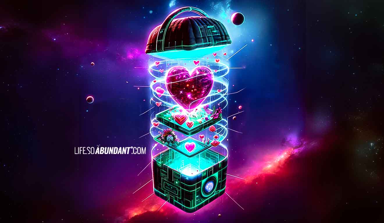 Futuristic Valentines Day Basket in Outer Space - Life So Abundant®