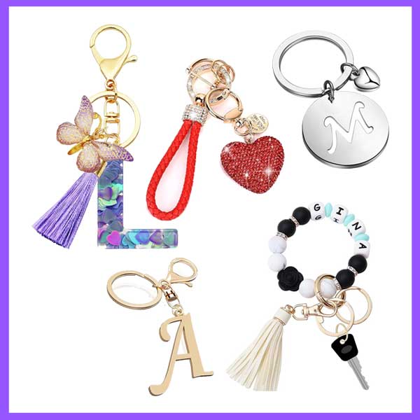 Personalized Keychain - Valentines Gift Basket Item - Life So Abundant®